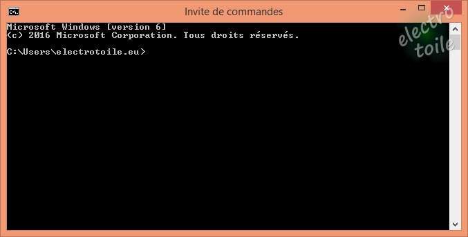 Invité de commandes (DOS) sous windows Invite de commandes
